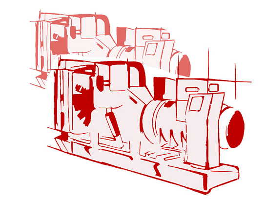 Высоковольтный энергомодуль мощностью 2500 кВт 6,3 кВ двигатель Baudouin